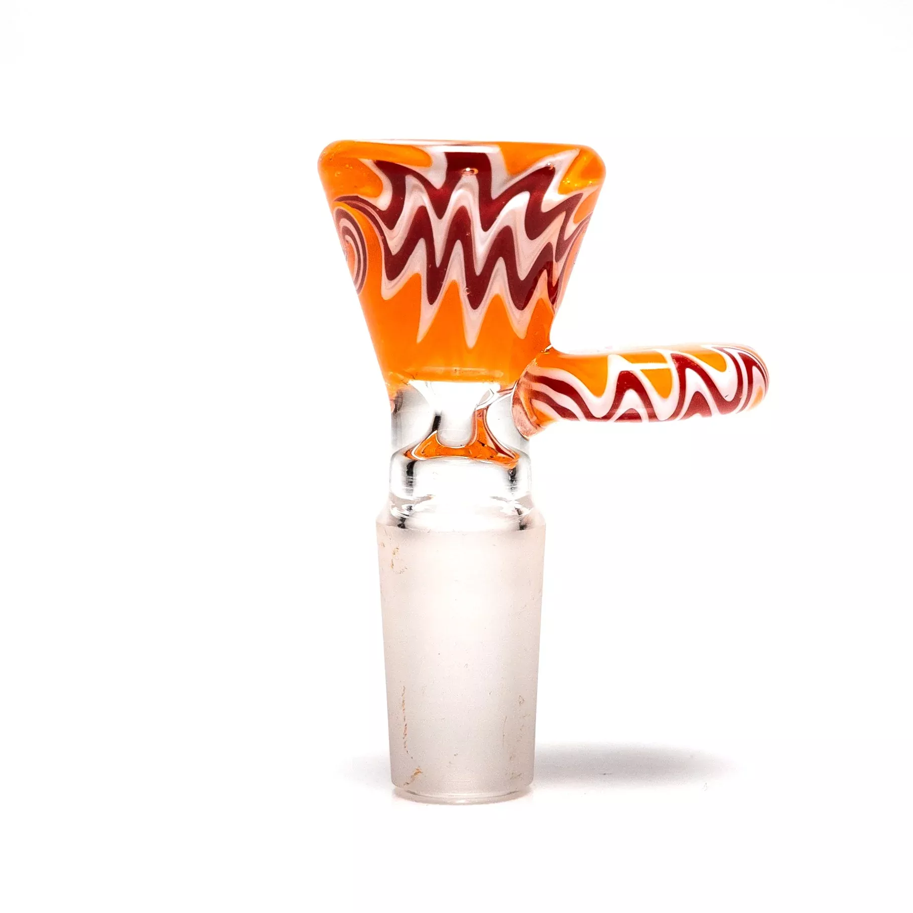 Shooters - Single Hole Slide - 14mm - Orange, Red & White Wig Wag