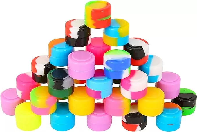 Silicone Dab Jars 2ml - 25 Count Display