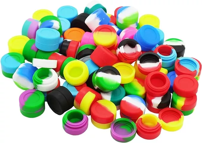 Silicone Dab Jars 3ml - 25 Count Display
