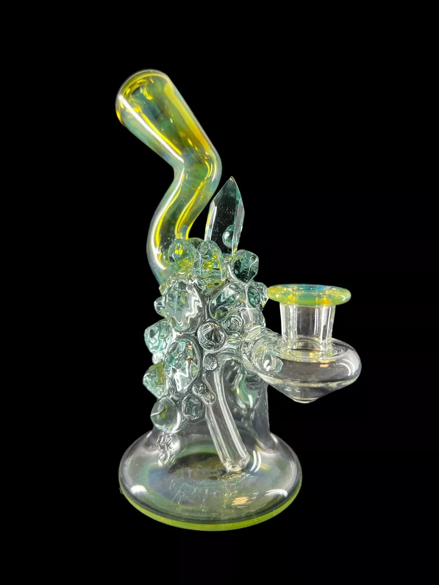 Single Crystal Rig - Fumed | Unique Northern Waters Glass Rig