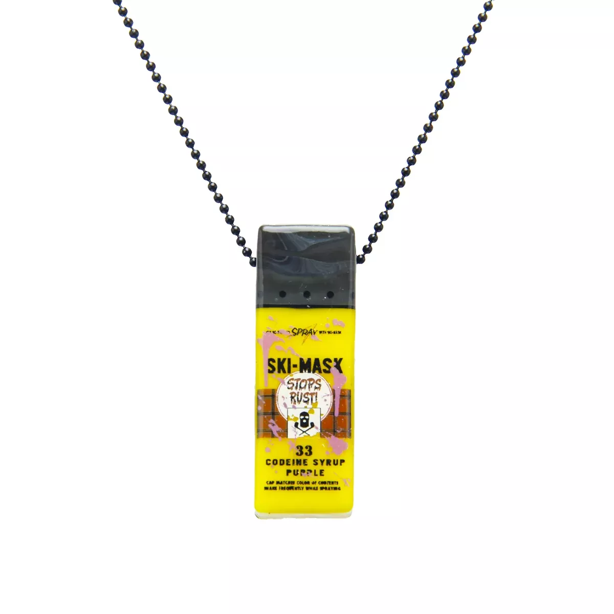 Ski Mask x Lord - Hazard Spray Can Pendant