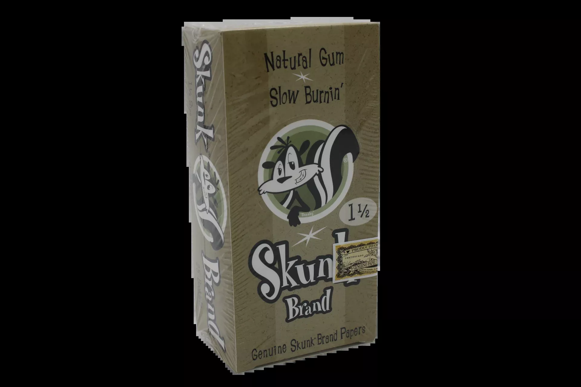 Skunk 1 1/2 Genuine Hemp Rolling Papers – 25ct Display Box
