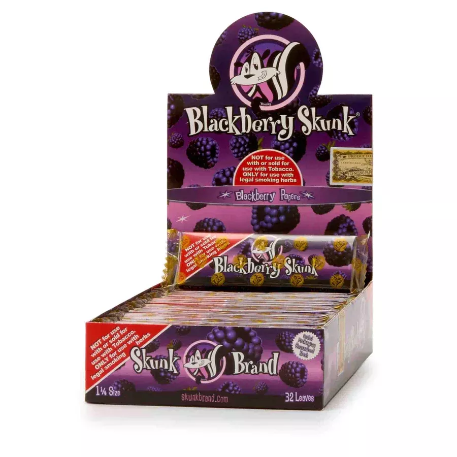 Skunk Brand Flavored 1 1/4 Rolling Papers - 24 Pack Display
