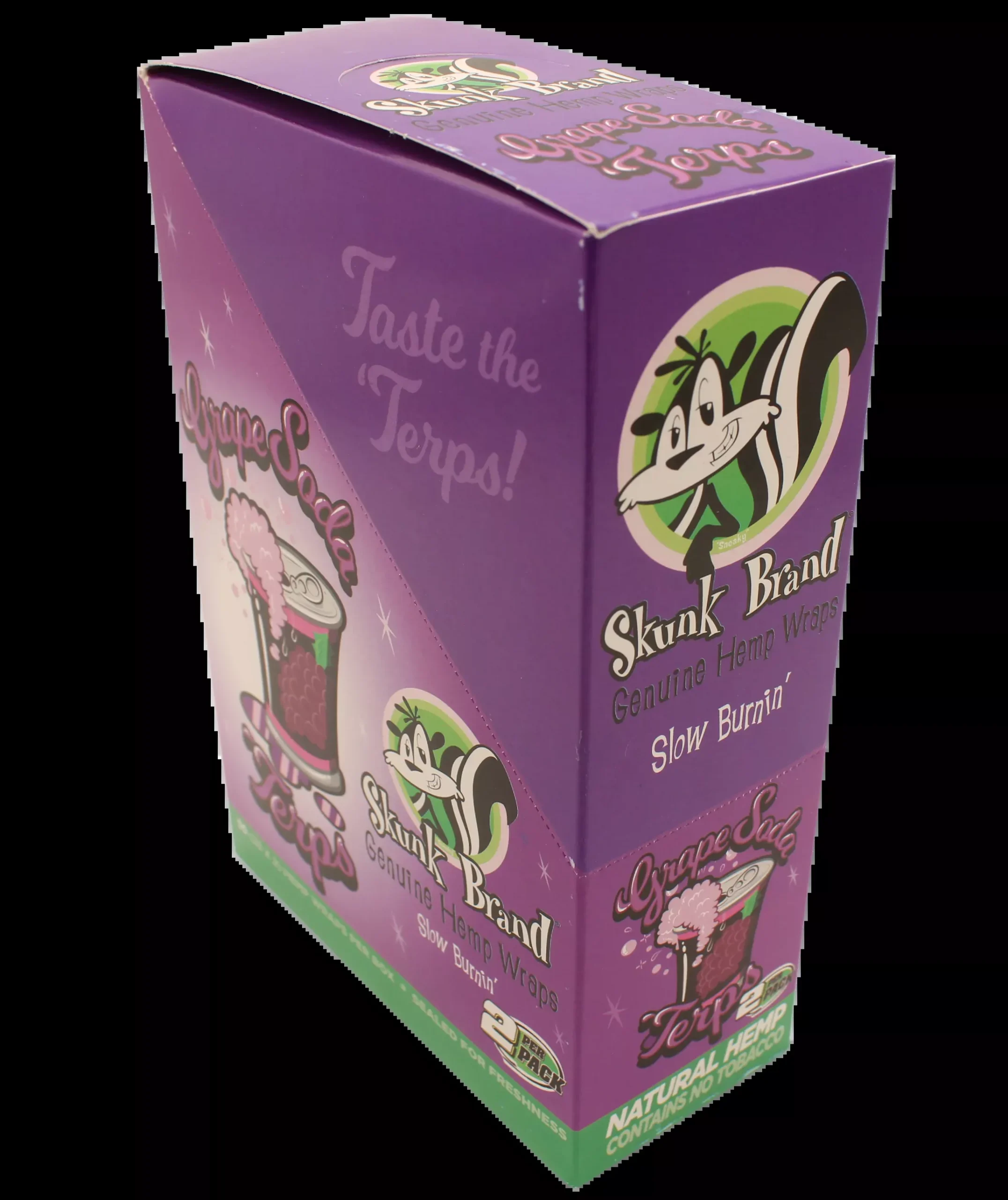 Skunk Hemp Wraps 2 Pack - 25 Count Display Box