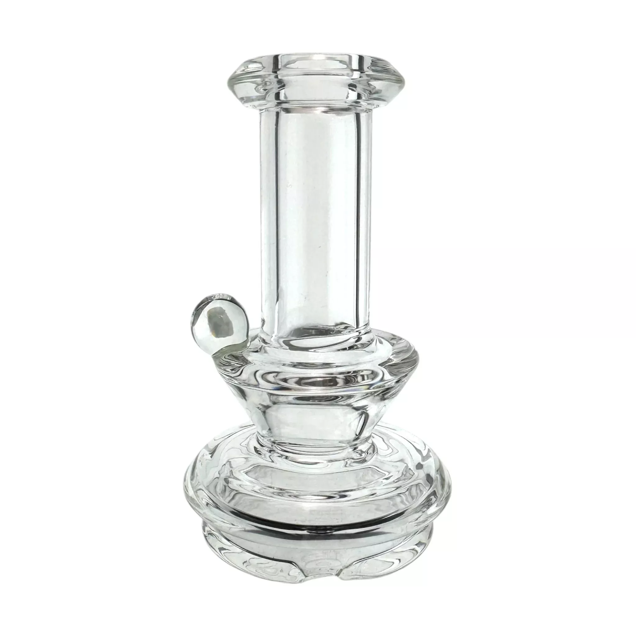 Small Glass Dry Hit Attachment With Opal For Puffco Peak