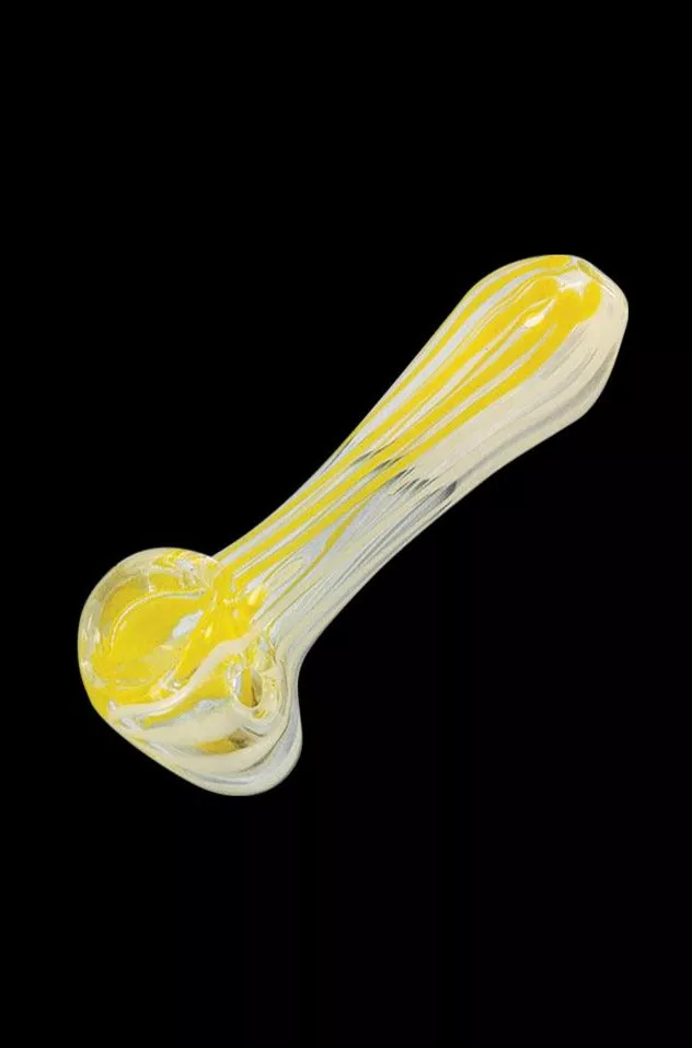 Small Striped Glass Spoon Pipe