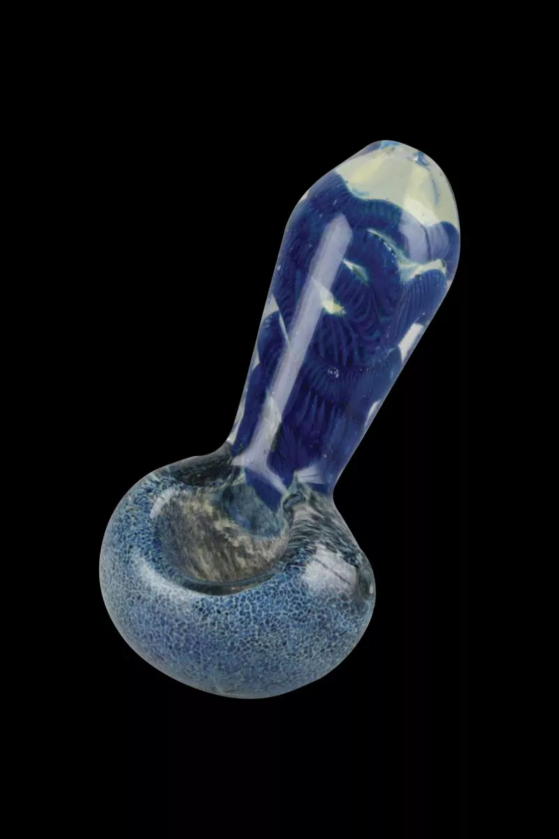 Smoke Cartel Frit & Cord Worked Spoon Hand Pipe