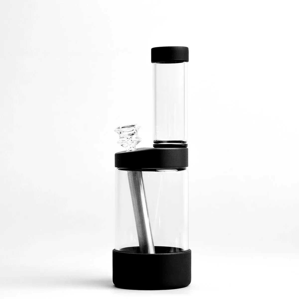 Smoke Honest Capsule Straight Tube Glass Bong