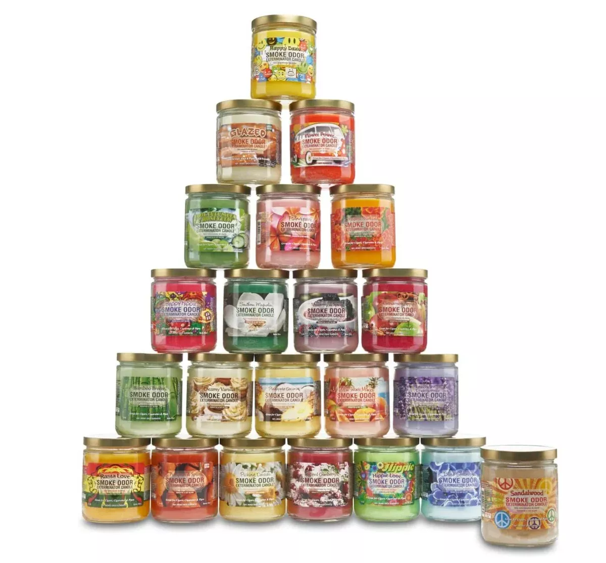 Smoke Odor Exterminator Candles - 13oz Aromatherapy in Assorted Scents