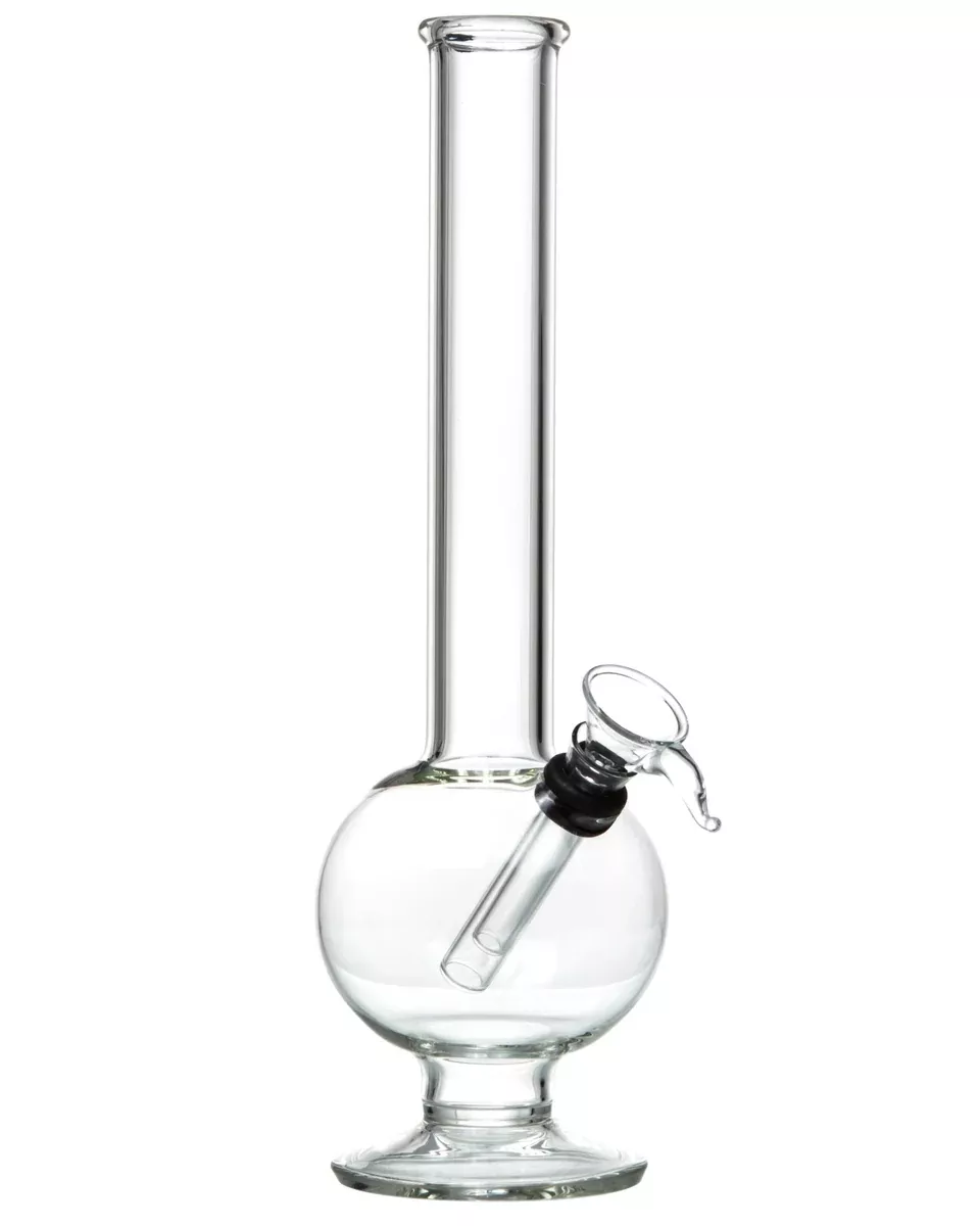 Smokin' Buddies 11" Glass Bubble Water Pipe w/ Rubber Grommet