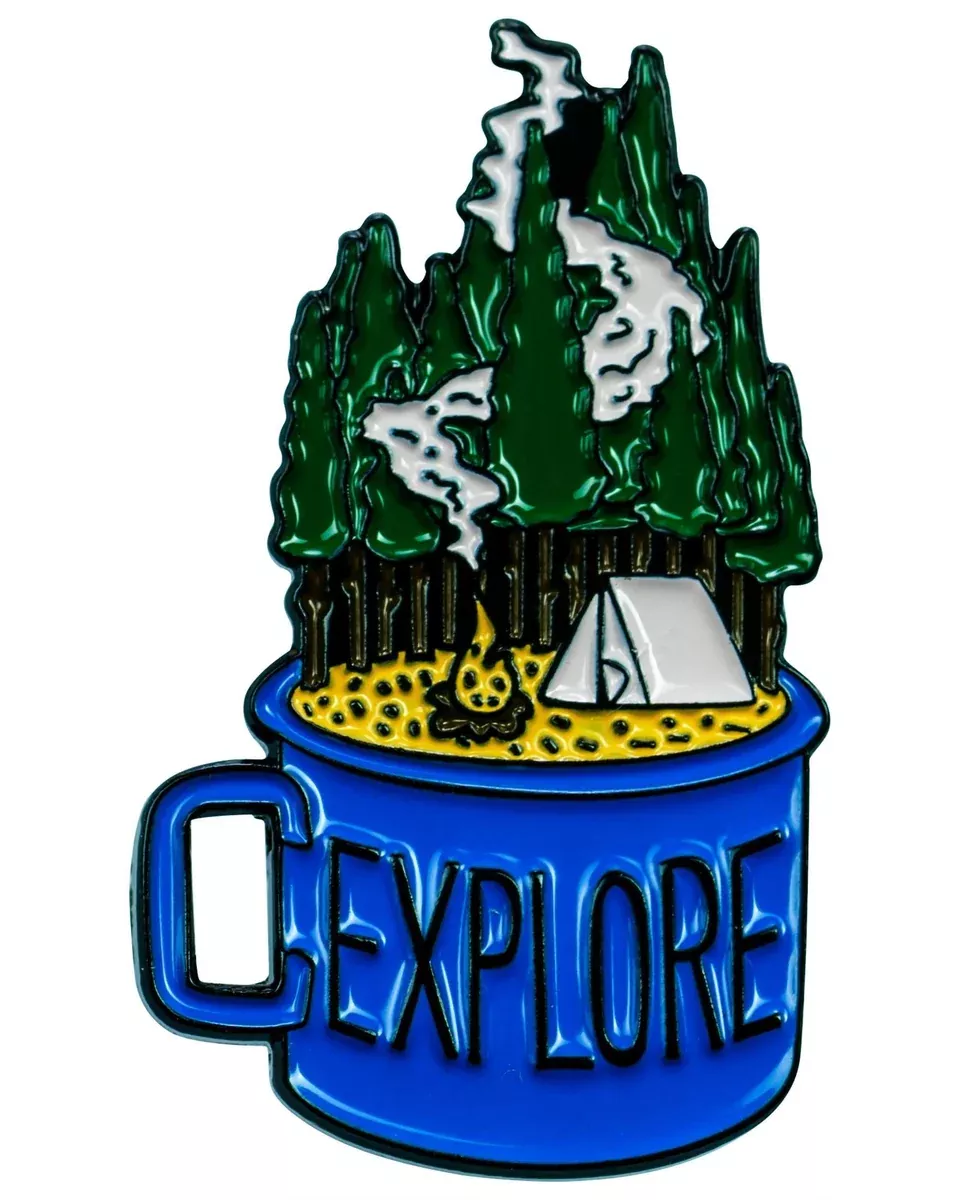 Smokin' Buddies Explorer's Cup Enamel Pin