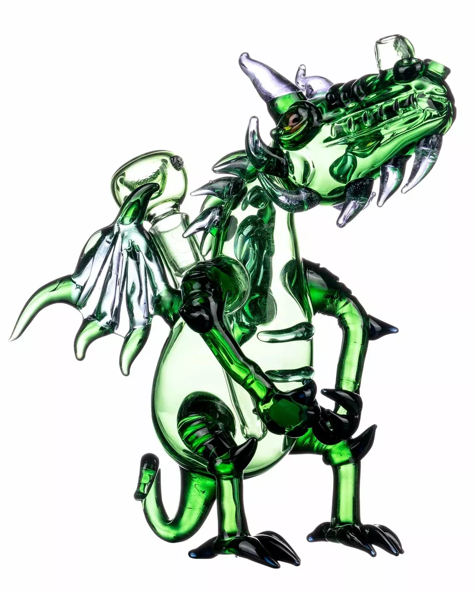 Smokin' Buddies "Puff" The Glass Dragon Water Pipe