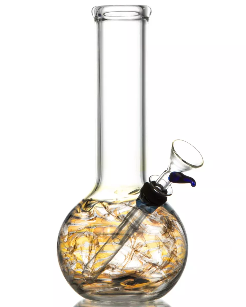 Smokin' Buddies Raked Tiger Stripe Accented Beaker Water Pipe