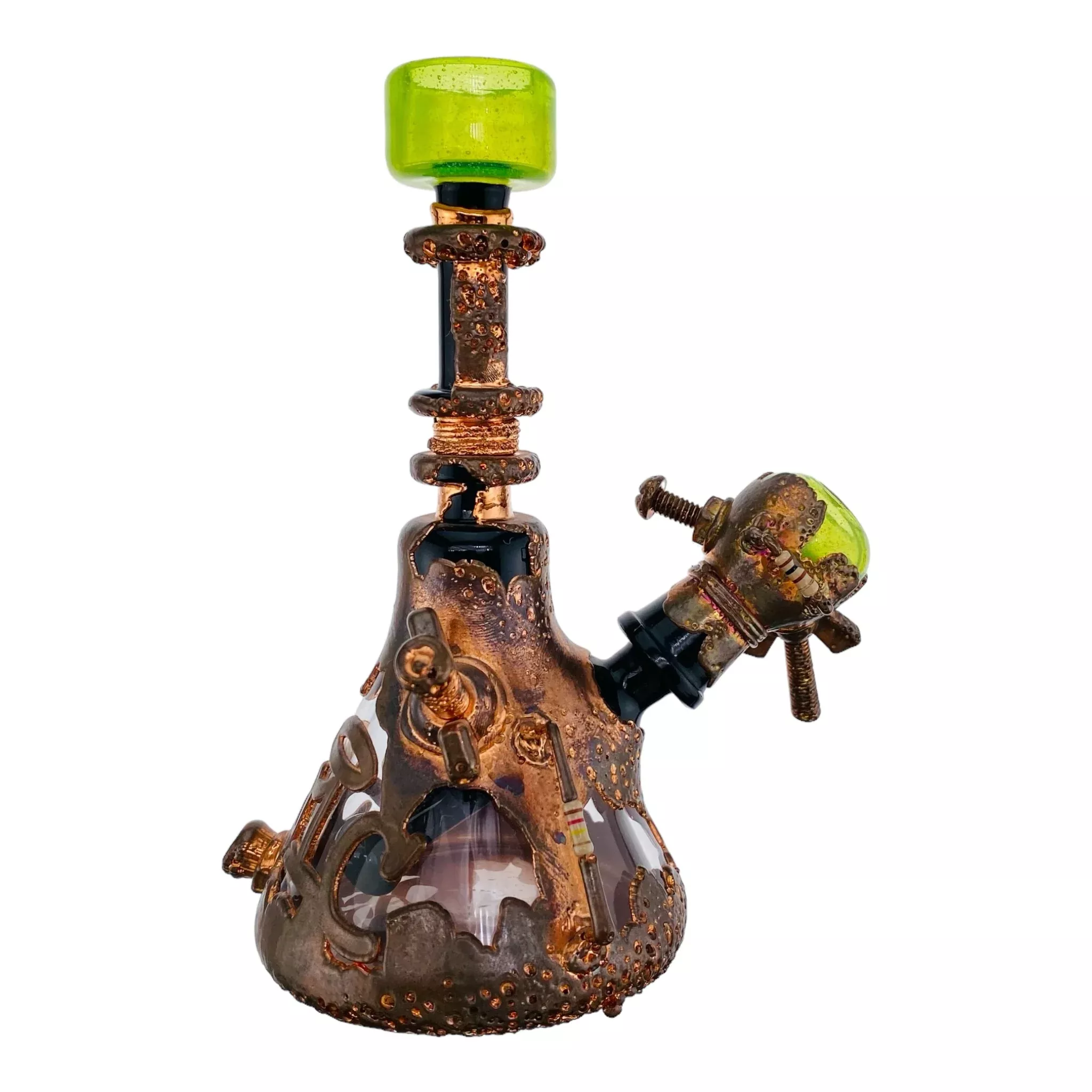 Snic Barnes Glass - Copper Electroformed Glass Dab Rig
