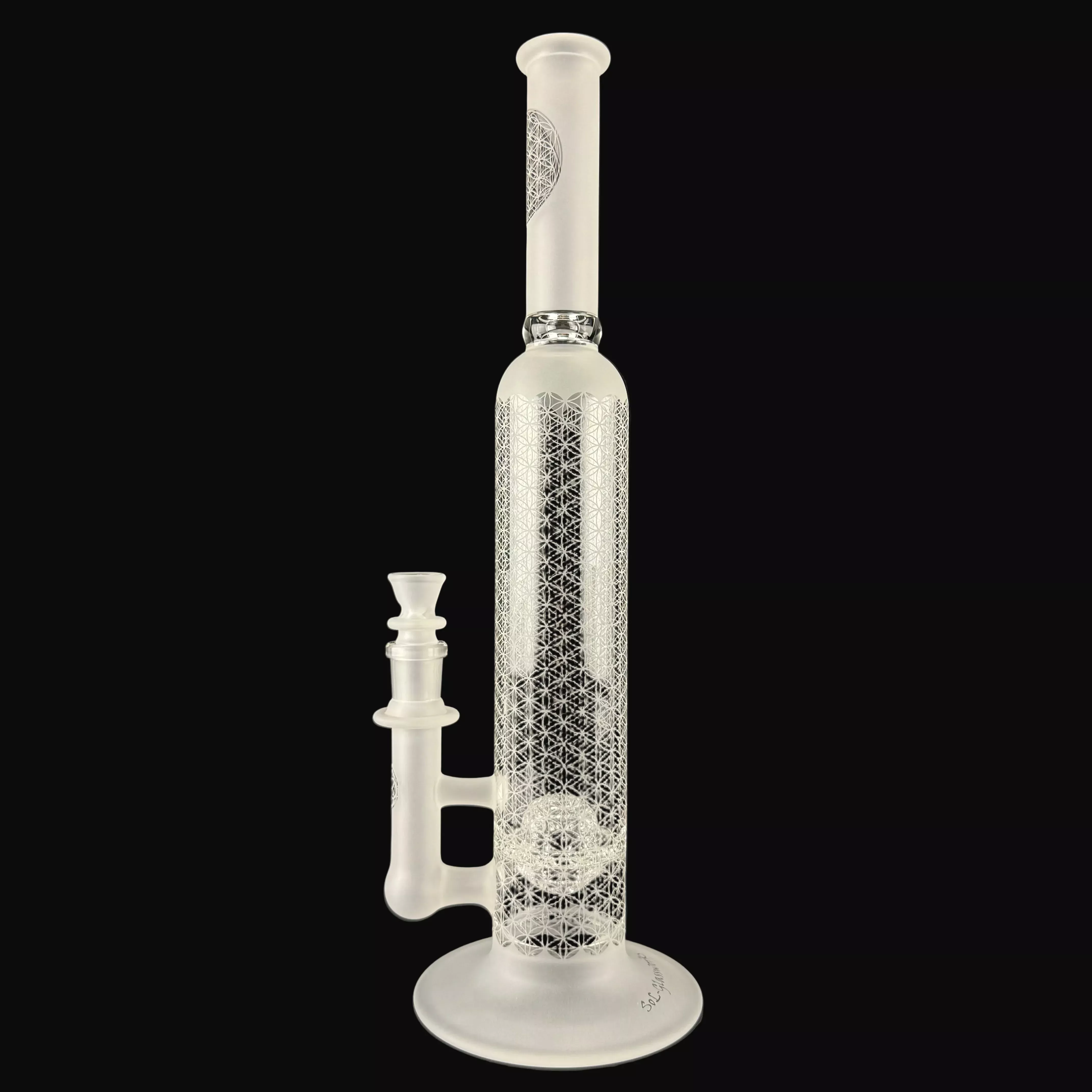 SOL-60 "Sacred G Etched" V3 Lace Sphere by SOL Glassworks
