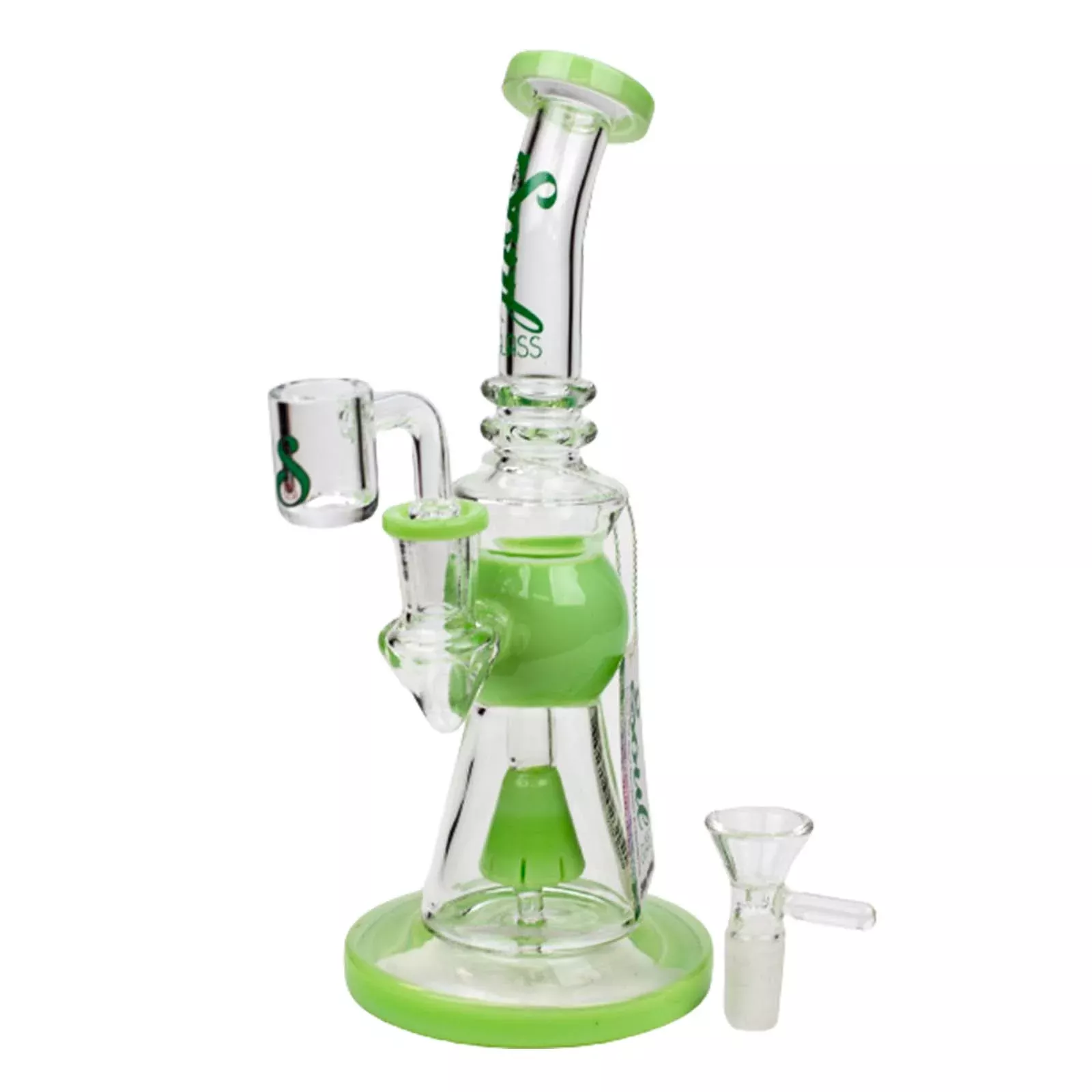 SOUL Glass 2-in-1 Bong and Dab Rig with Cone Diffuser