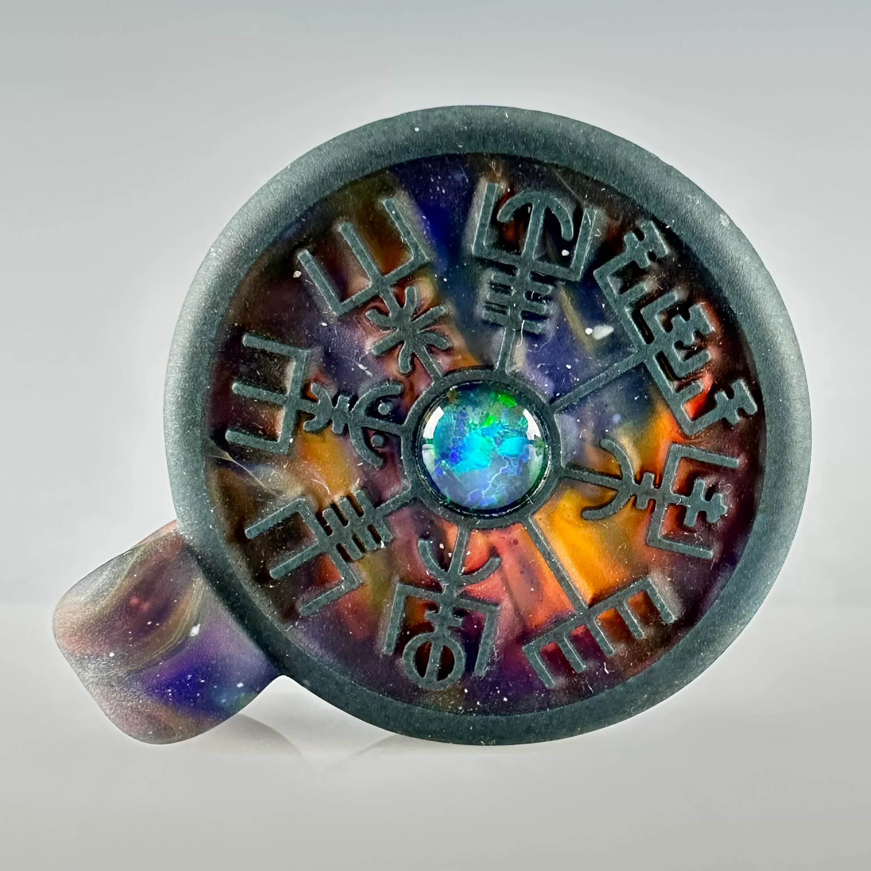 "Space Viking" Pendant by GlassMaze
