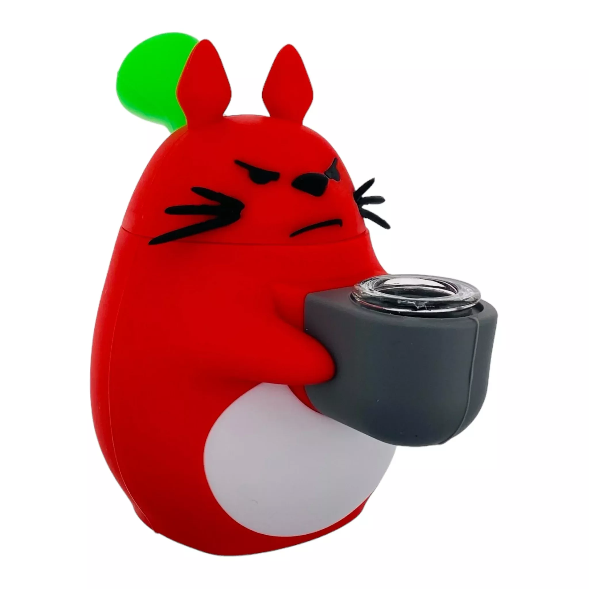 Spirit Of The Forest Silicone Bubbler Bong Red