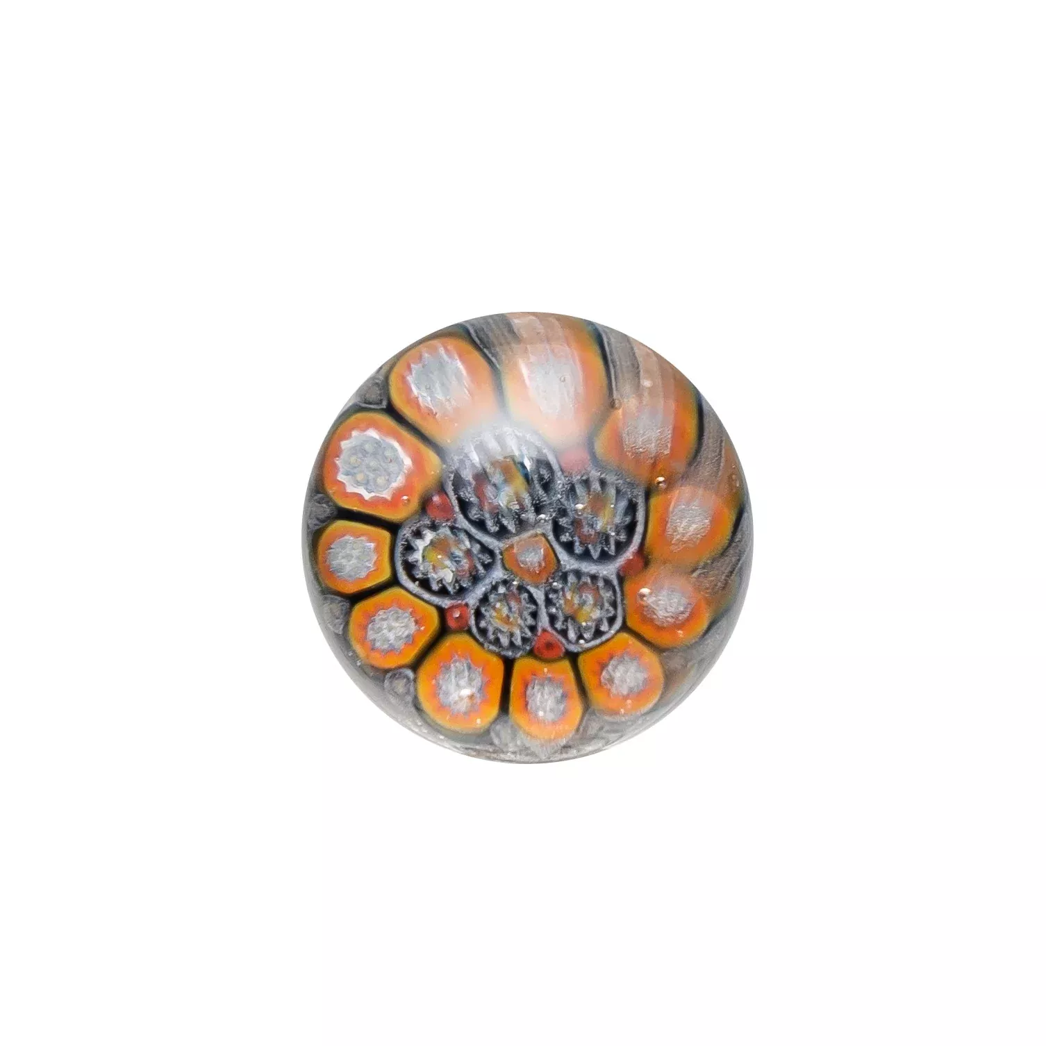 Steve H Glass - Artist Series Pearl - Blue & Orange Mandala