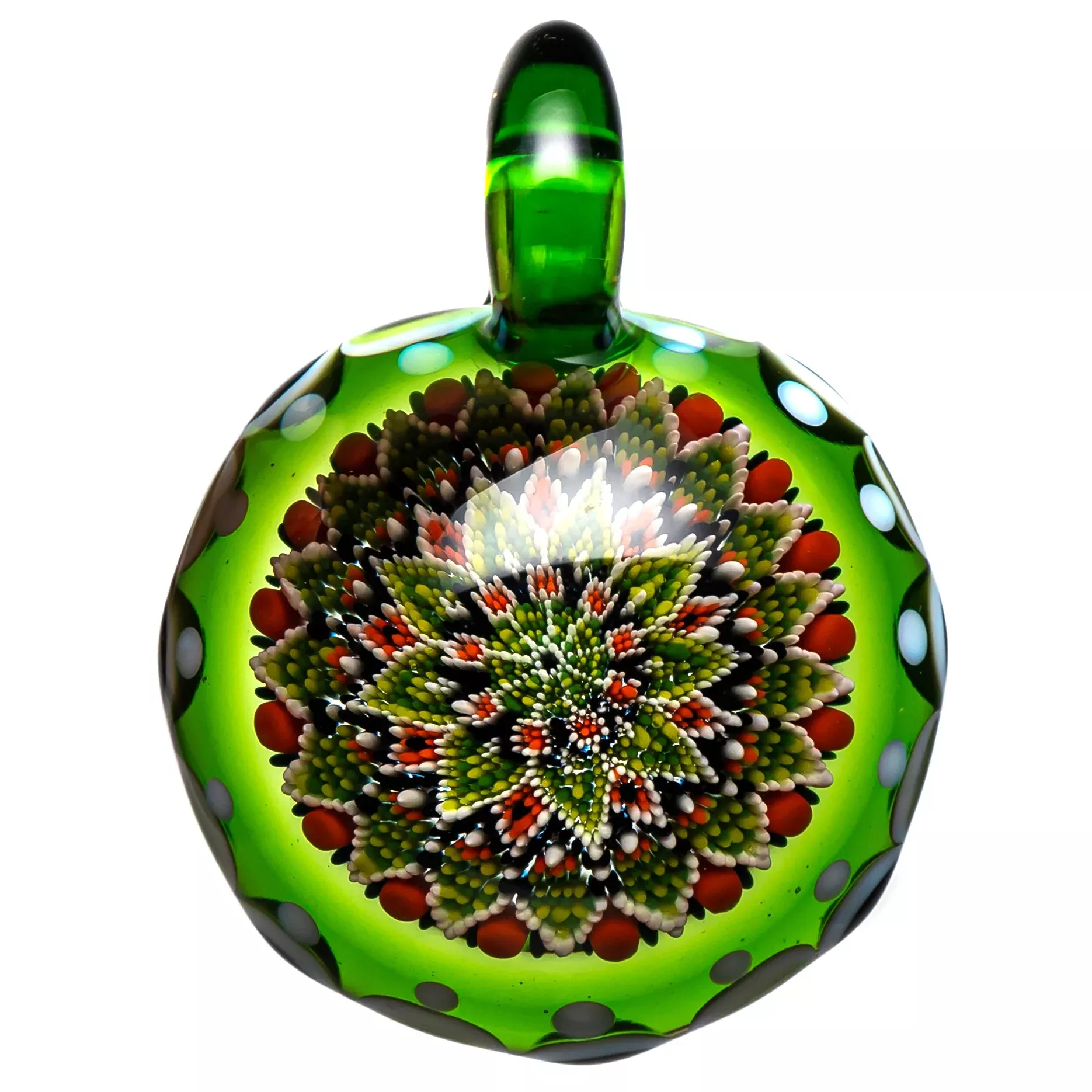 Steve H Glass - Detail Pendant - Dot Stack & Pinwheel - Krippy
