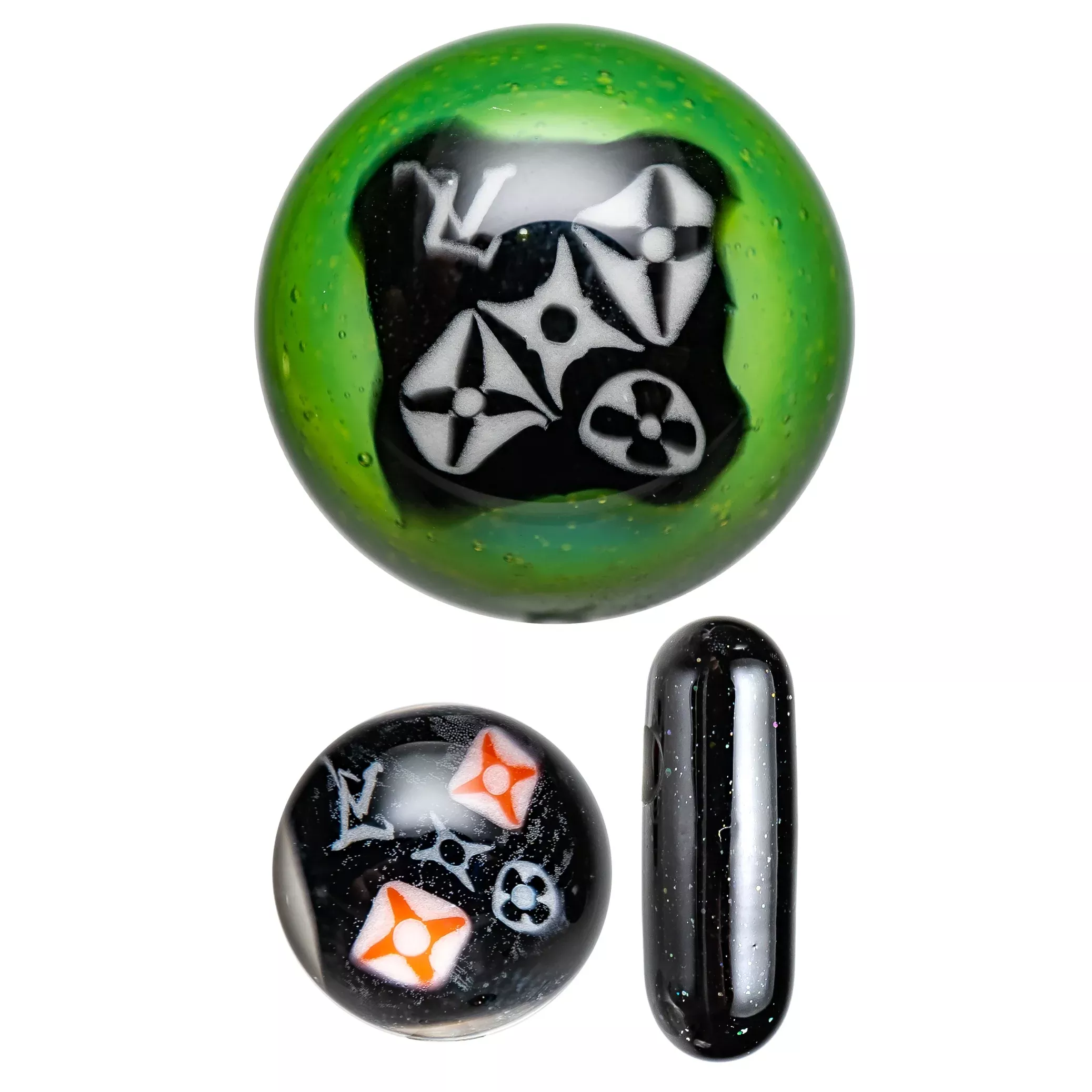 Steve H Glass - Double Sided Slurper Set - 3 Piece - Monograms
