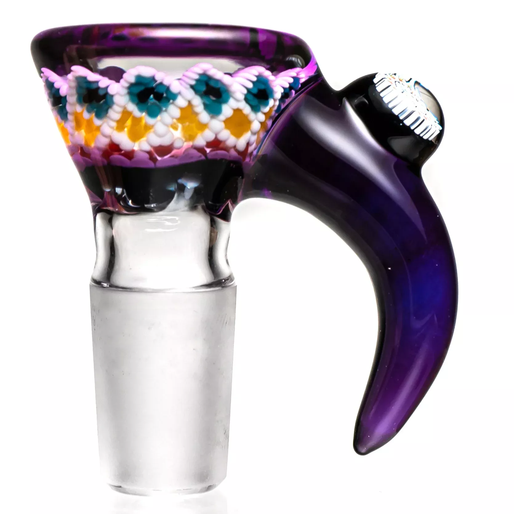 Steve H Glass - Horn Slide - 18mm - Doticello w / Stargazer