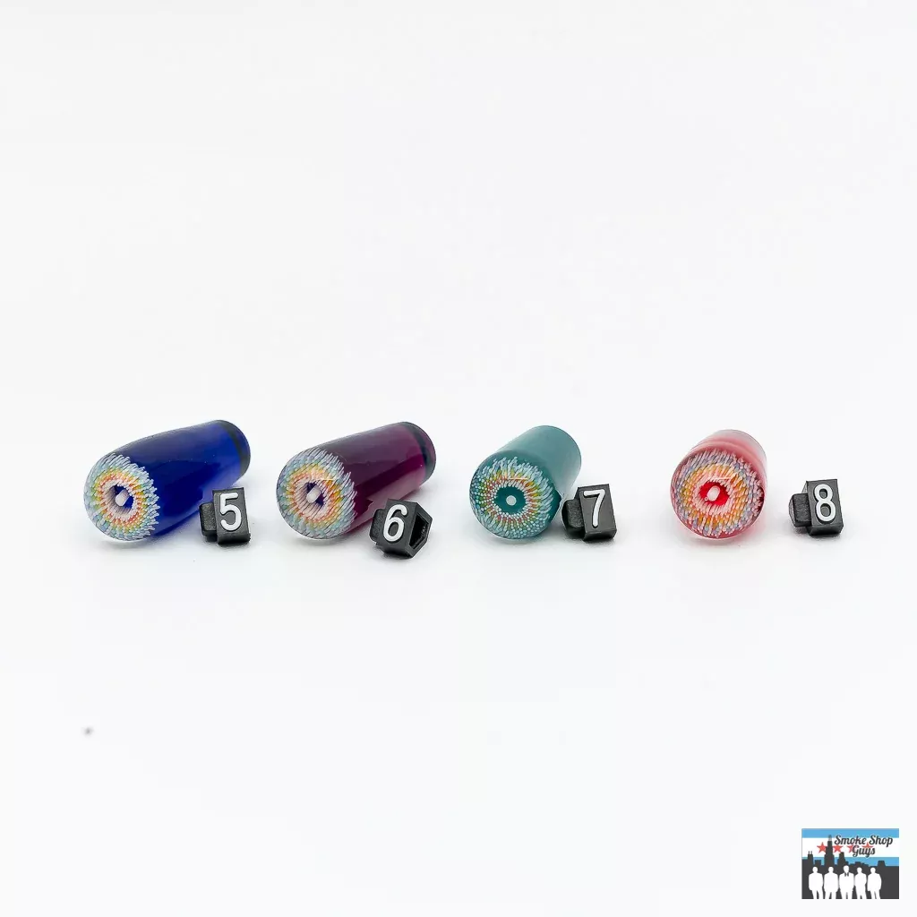 Steve H Glass Millie Oculus Plug – Artistic Accessory for Puffco Peak Pro