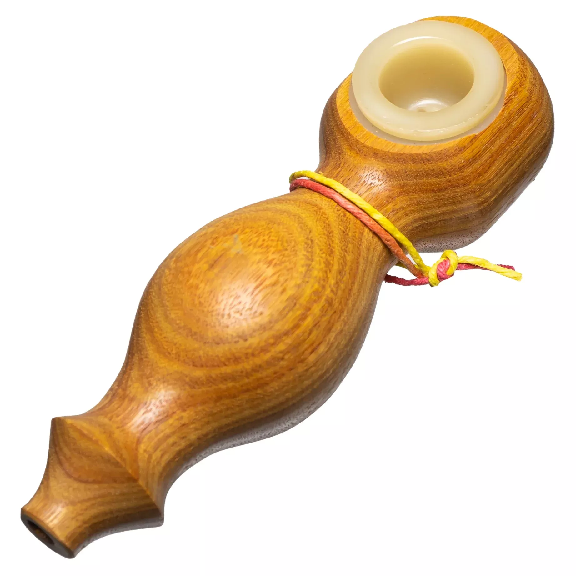 Steve's Dank Pipes - The Classic - Australian Canarywood - Milky Yellow Bowl