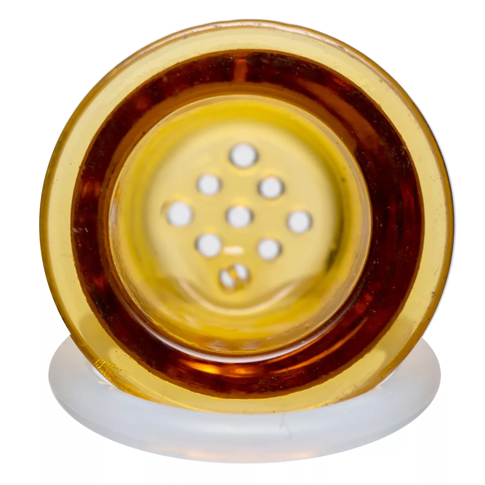 Steve's Dank Pipes - Glass Replacement Bowl & Grommet - Amber
