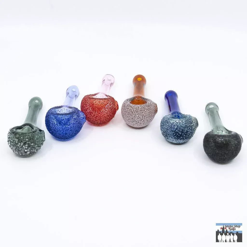 Sugar Mattys Frit Dip Spoon – Classic Handcrafted Glass Pipe in Vibrant Colors