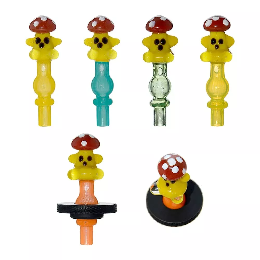 Super Mushroom Man Joystick Carb Cap For Dr. Dabber Switch 2 | Calibear