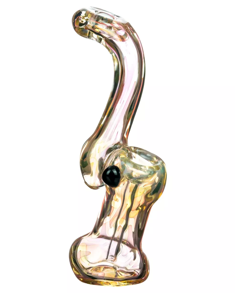 Swirl Fumed Bubbler with Doughnut Mouthpiece