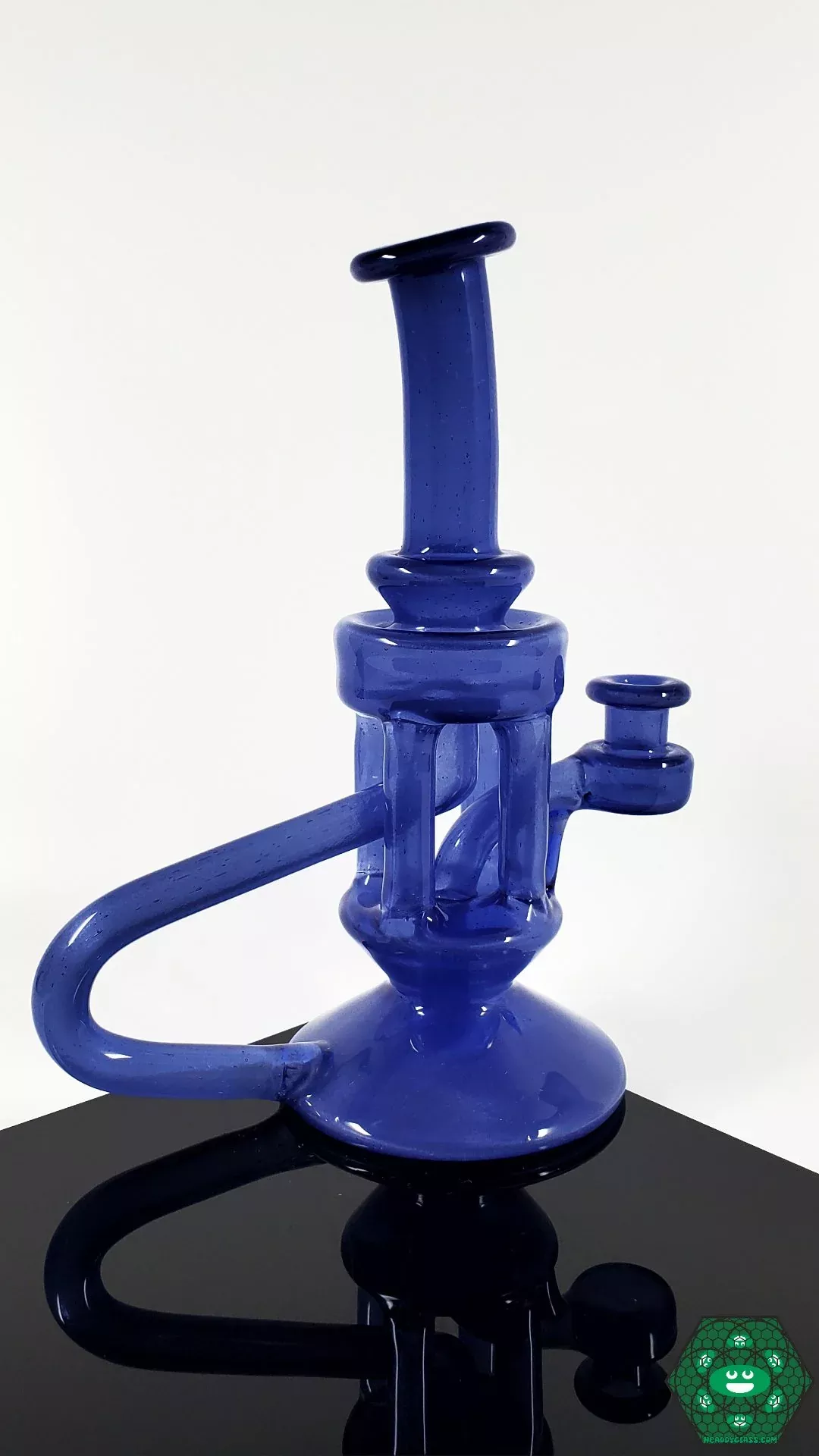 T Schmitty Quad Uptake Recycler | Sonic Blue Finish | Smooth Filtration