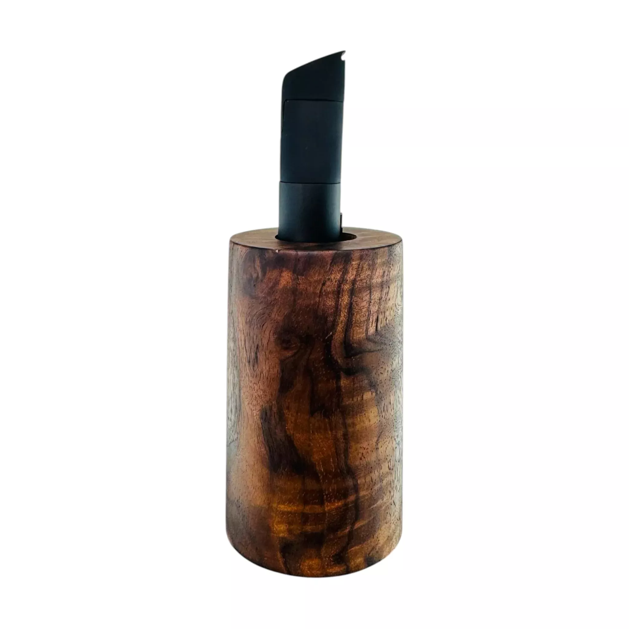 Tall Black Walnut Puffco Pivot Display Stand Holder