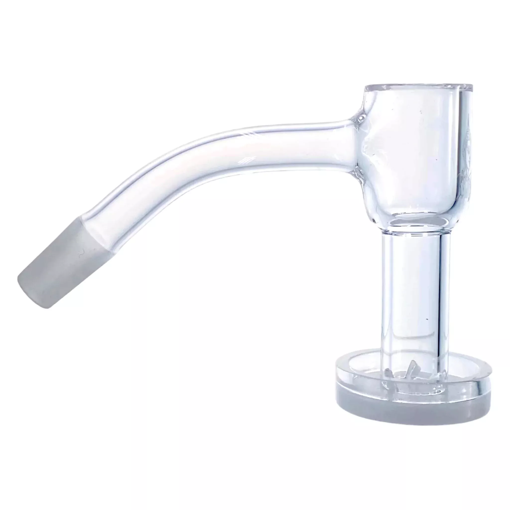 Temple Quartz - 10mm Male 45 Degree Neck Opaque Quartz Bottom Terp Slurper