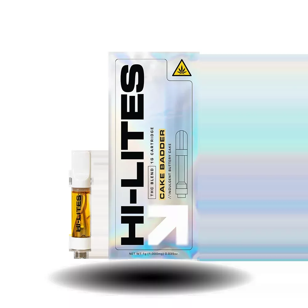 THC Blend Vape Cartridge: Cake Badder 1g