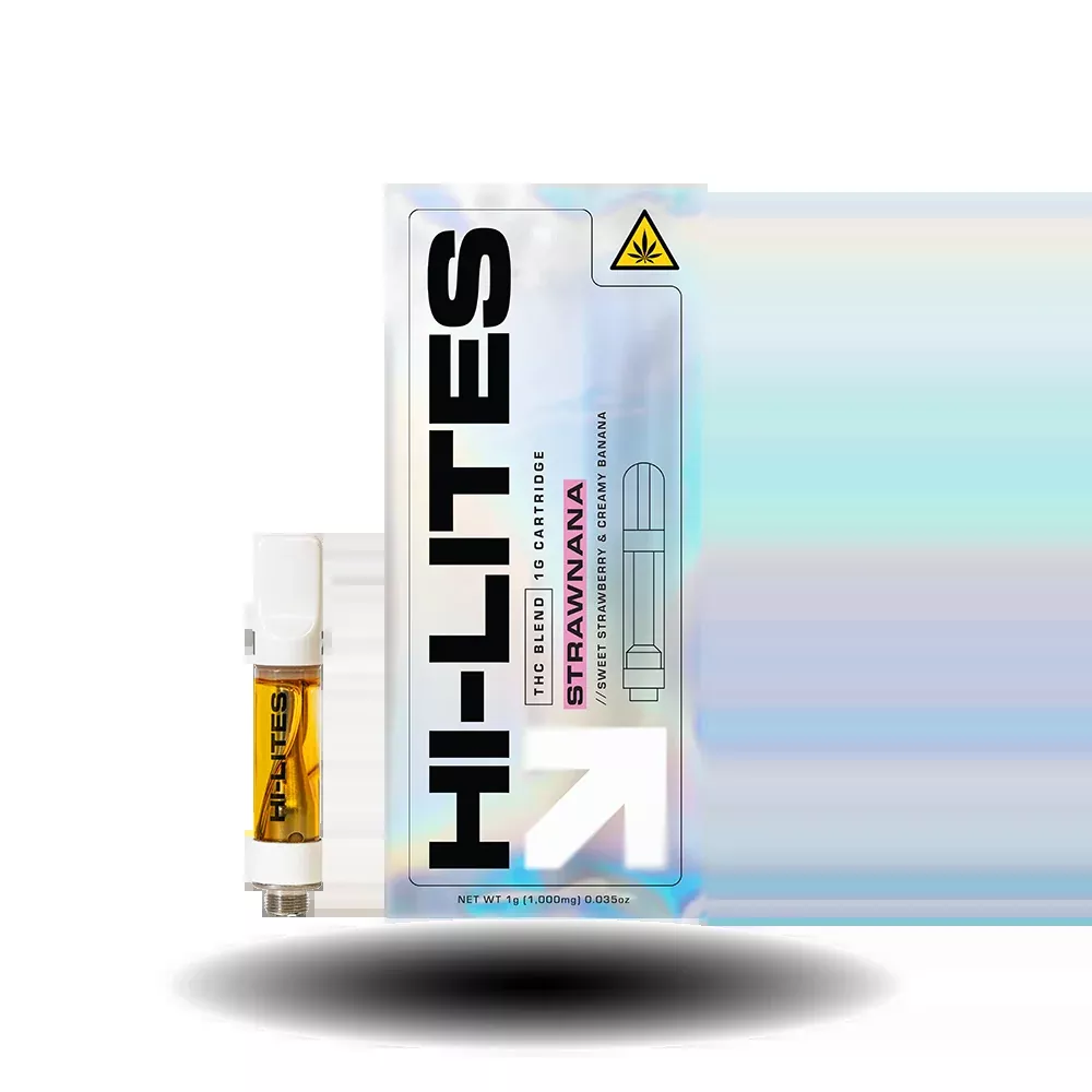 THC Blend Vape Cartridge: Strawnana 1g