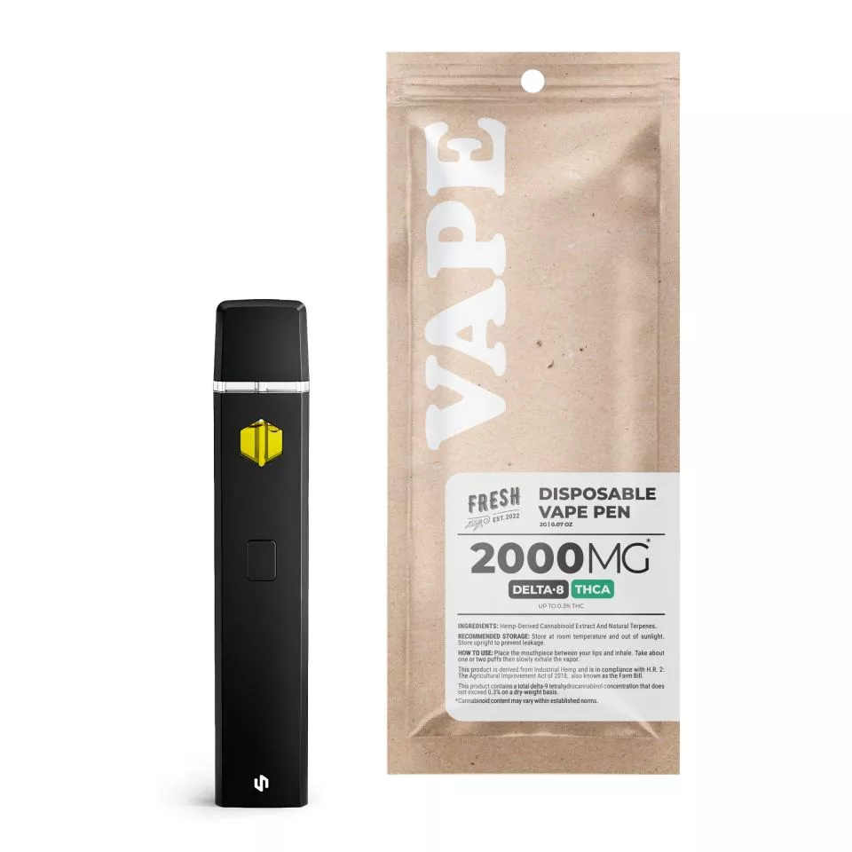 THCA, D8 Vape Pen - 2000mg - Blue Dream - Hybird - 2ml - Fresh