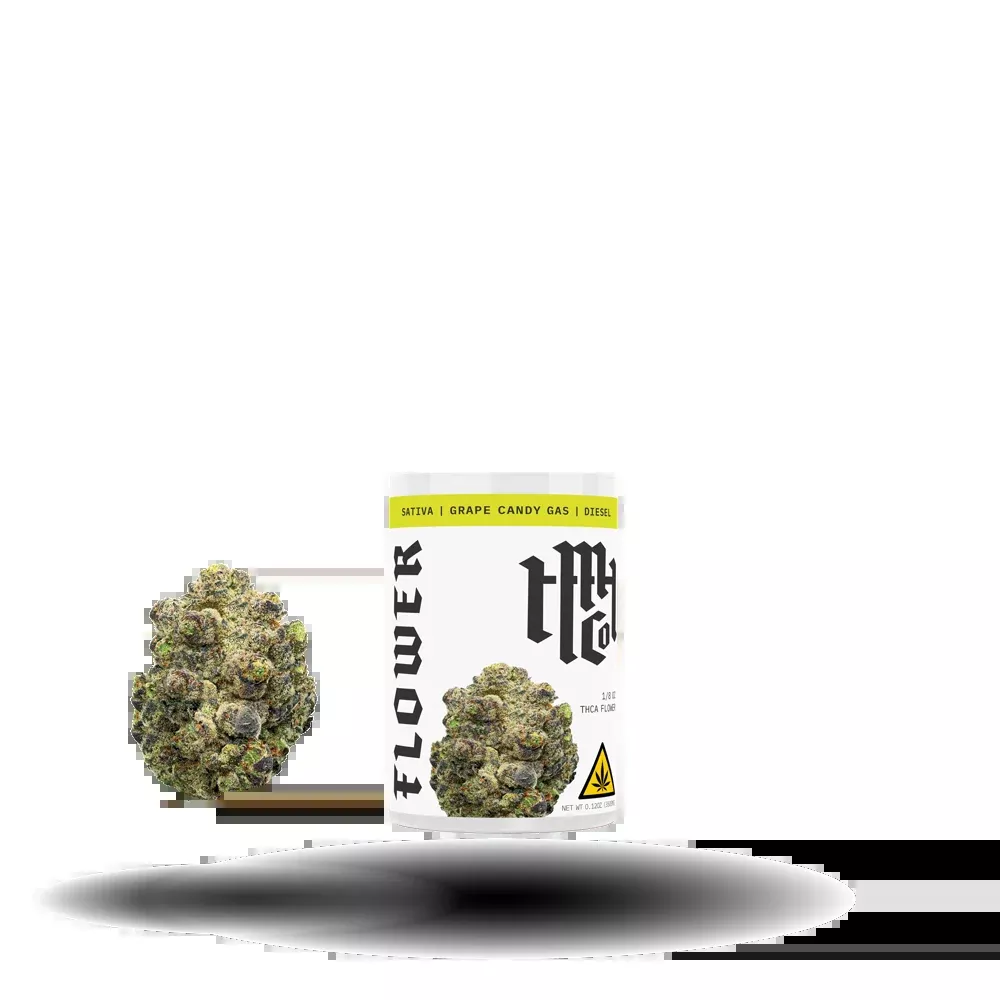 THCa Flower: Grape Candy Gas (Sativa), 1/8oz