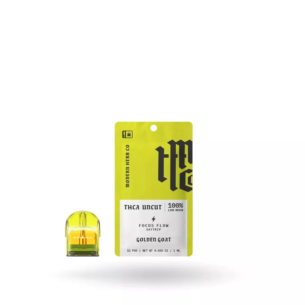 THCa Live Resin Uncut Pod Refill: 1g Golden Goat (Sativa)