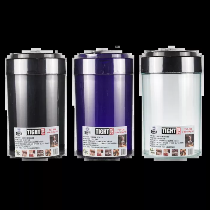 Tight Vac TV7 10lb Vacuum Sealed Containers – Assorted Colors