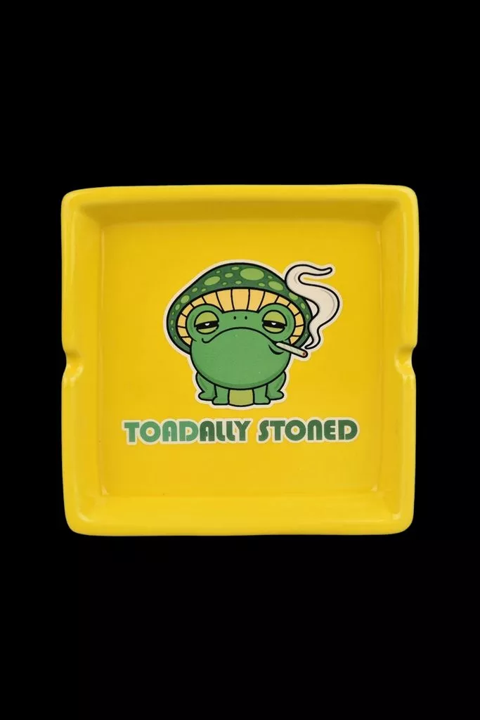 Toadally Stoned Ceramic Ashtray