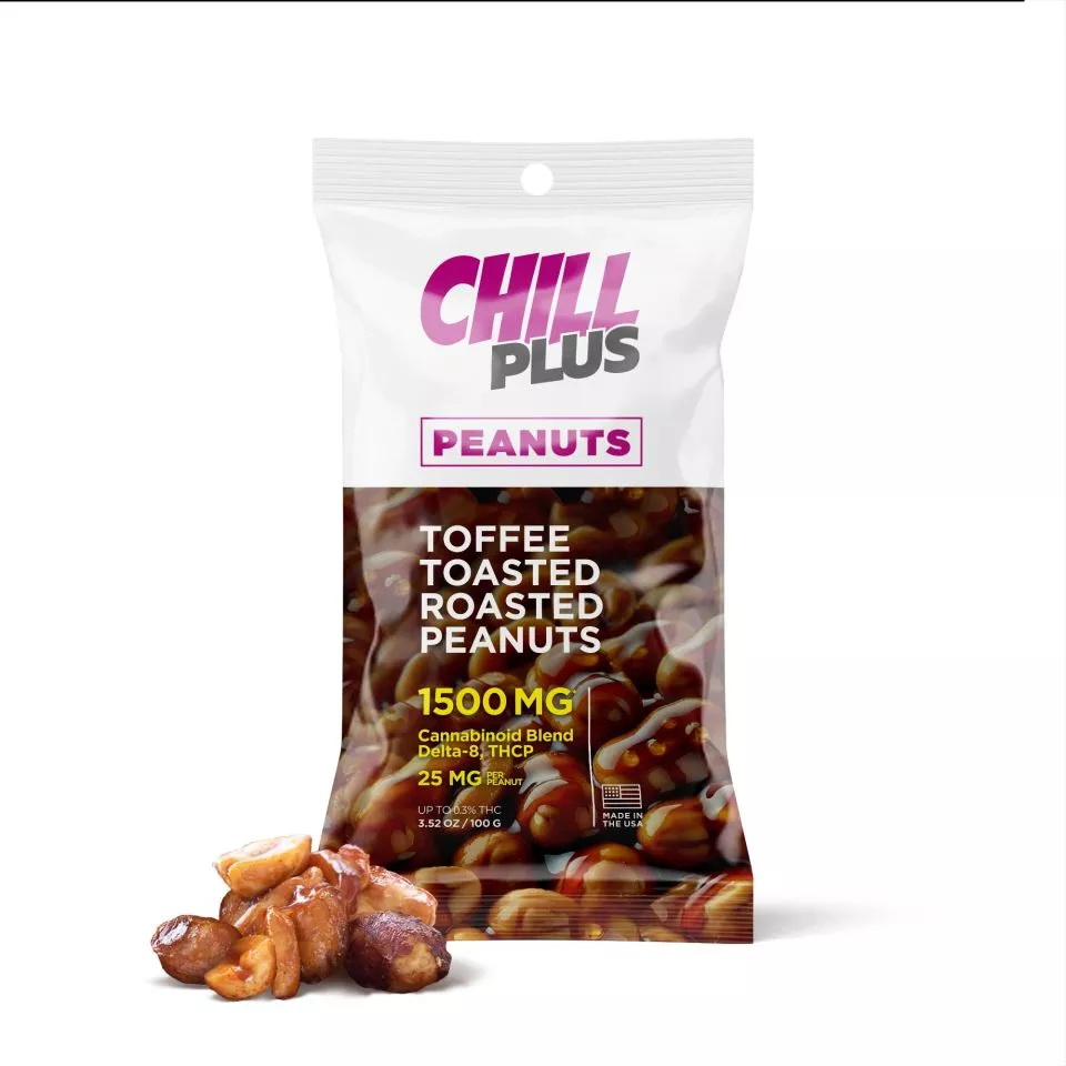 Toffee Toasted Roasted Peanuts - D8, THCP - 25mg - Chill Plus
