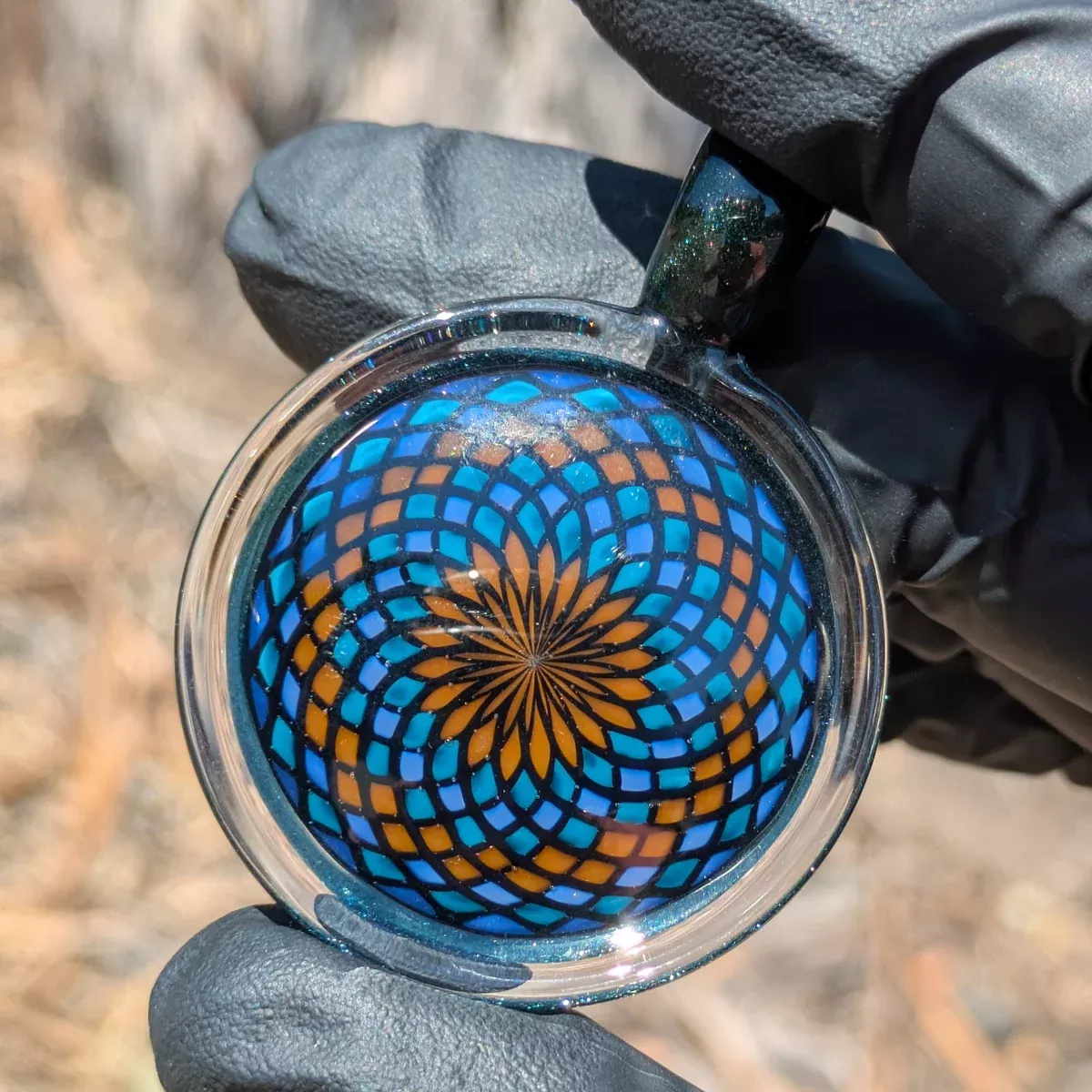 Tony Hernandez - Blue Stardust Fillacello Pendant