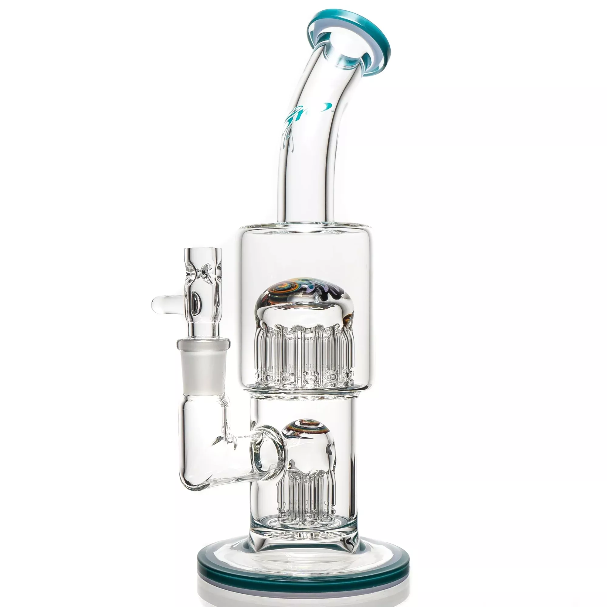 Toro - Double Micro - 7 /13 - Agua Azul & Blue Satin w / Rainbow Reversal