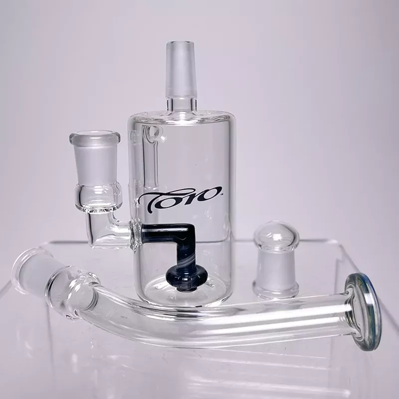 Toro - Microverter Ash Catcher Convertable Bubbler - Circ - 14mm - Black Script