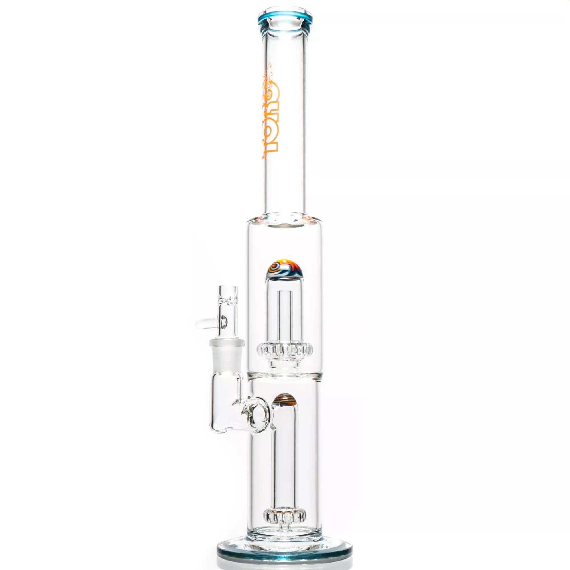 Toro - Stout Size - Circ /Circ - Blue Stardust & White Satin w / Fire & Ice Wag