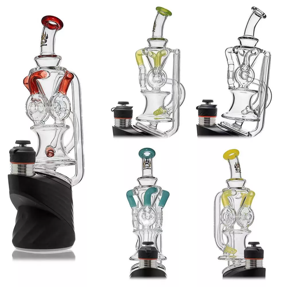 Triple Donut Recycler Glass Attachment for Puffco Peak OG & Pro | CaliBear