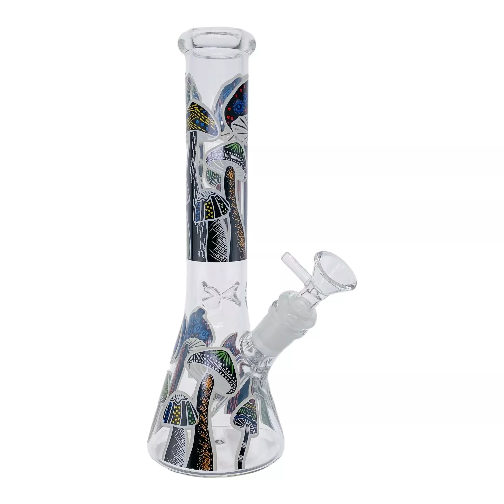 Trippy Magical Mushroom Beaker Bong 10 Inches