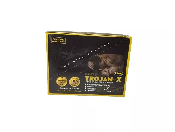 Trojan X 750K Male Enhancement Capsules - Retail Display Box